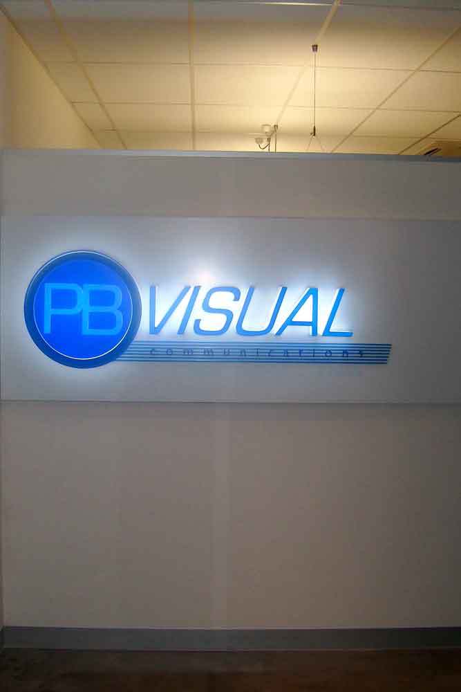 PB Visual Backlit Signs Letters