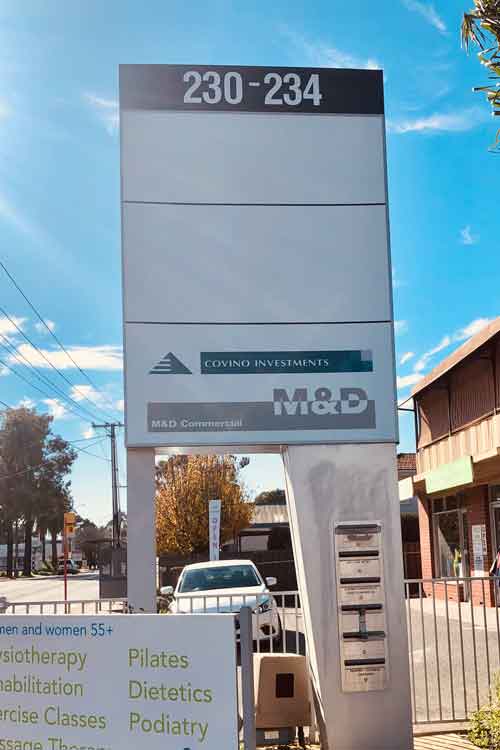 Adelaide Pylon Sign Design