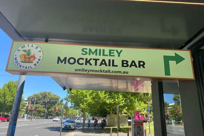 Adelaide Under Awning Illuminated Shop Signs Rebranding